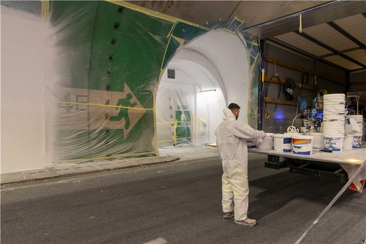 Upgrade of Akrata Tunnels with LED Luminaires and re-coating
