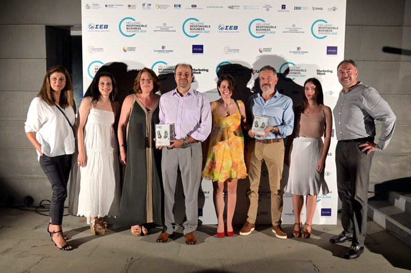 Olympia Odos received two Gold awards at the Hellenic Responsible Business Awards 2021